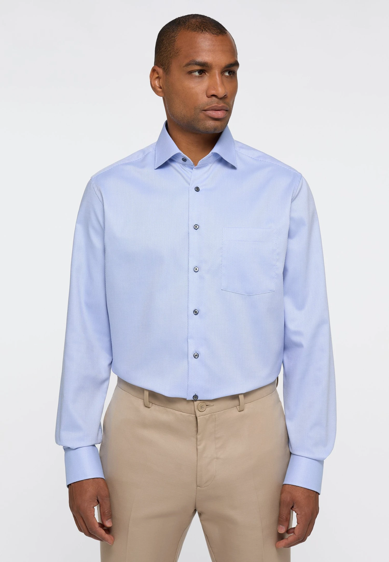 Eterna Modern Fit - Zakelijk Overhemd - Hellblau 3 Eterna Modern Fit - Zakelijk Overhemd - Hellblau