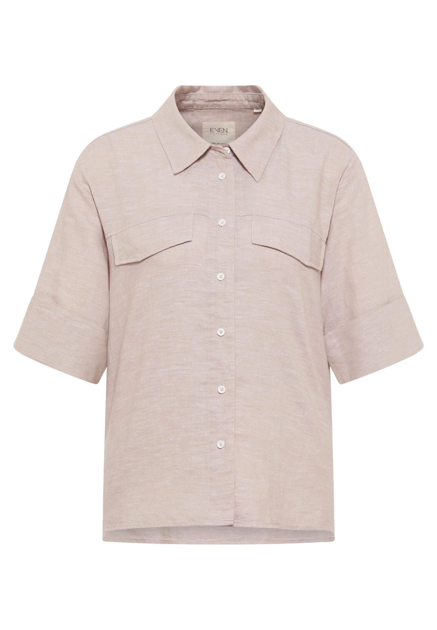 Eterna Even Loose Fit - Overhemdblouse - Sand 6 Eterna Even Loose Fit - Overhemdblouse - Sand - Afbeelding 4