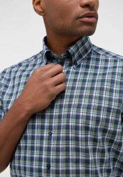 Eterna Kariertes Comfort Fit - Overhemd - Smaragd -Eterna 01143eb4874f41a2ba1a371e6c102519