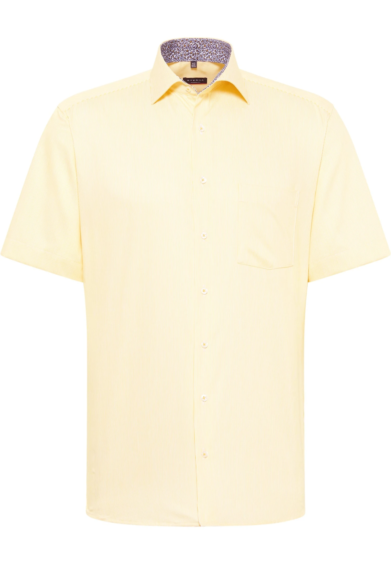 Eterna Gestreiftes Modern Fit - Overhemd - Gelb 6 Eterna Gestreiftes Modern Fit - Overhemd - Gelb - Afbeelding 4