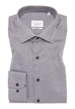 Eterna Struktur Modern Fit - Overhemd - Anthrazit -Eterna 06b75f1ebbbb488083c7d453c21ddb4c