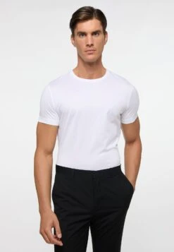Eterna Soft Tailoring - T-Shirt Basic - Weiß