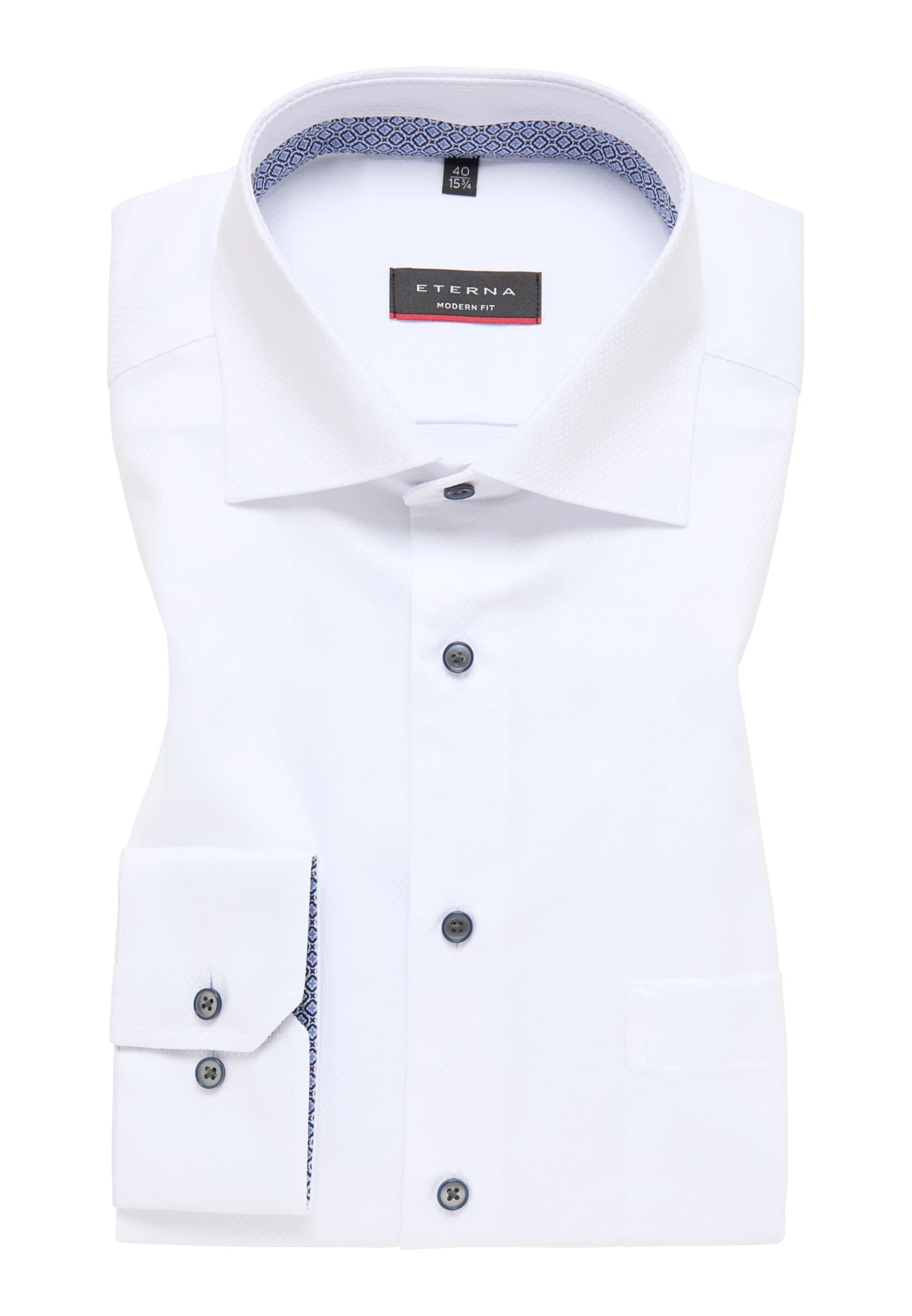 Eterna Modern Fit - Zakelijk Overhemd - Weiß 8 Eterna Modern Fit - Zakelijk Overhemd - Weiß - Afbeelding 6