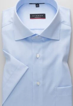 Eterna Kurzarm Modern Fit Twill- Overhemd - Hellblau -Eterna 0adac1837d8143c79f036bef8bee0677