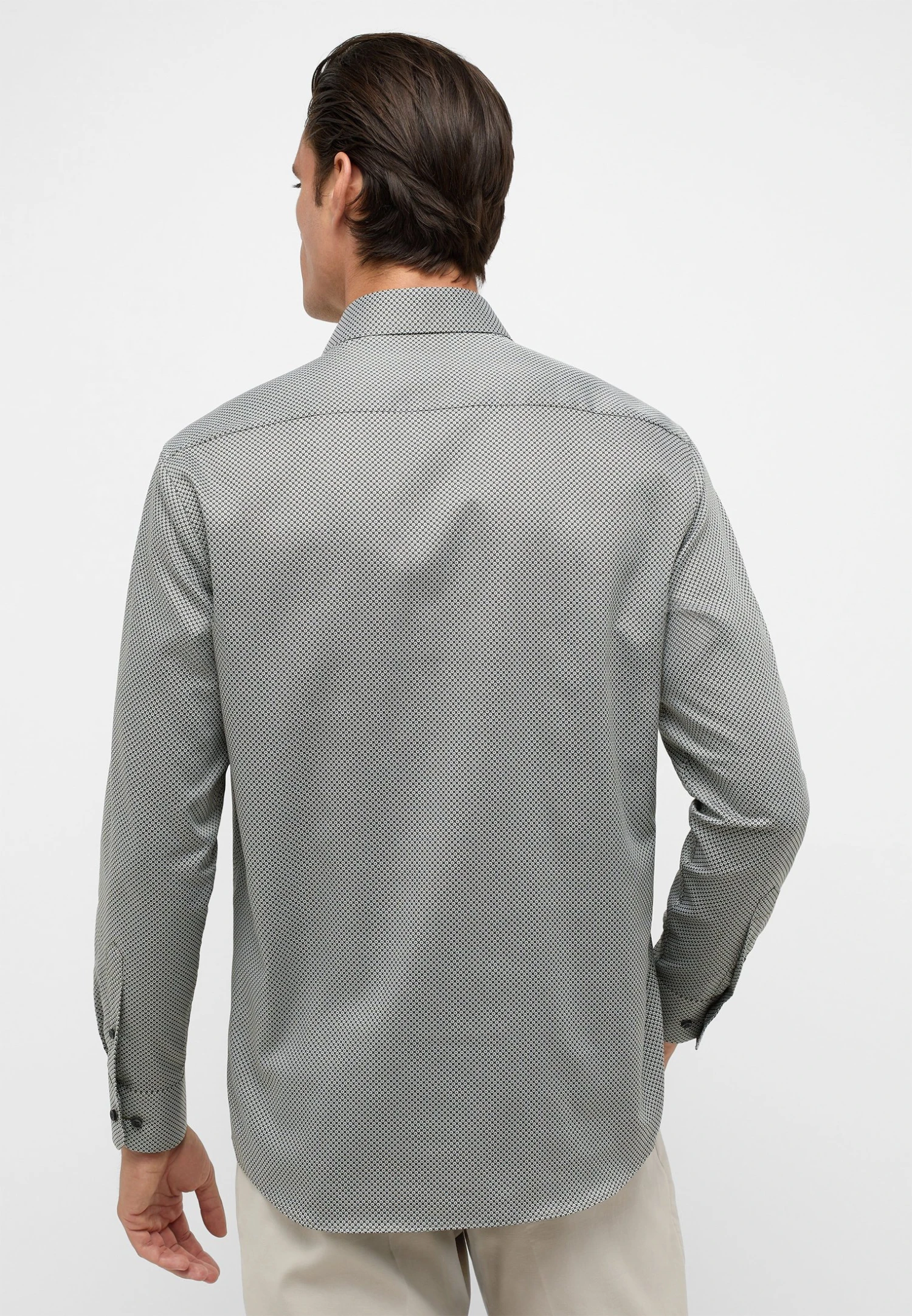 Eterna Print Comfort Fit - Overhemd - Grün 4 Eterna Print Comfort Fit - Overhemd - Grün - Afbeelding 2