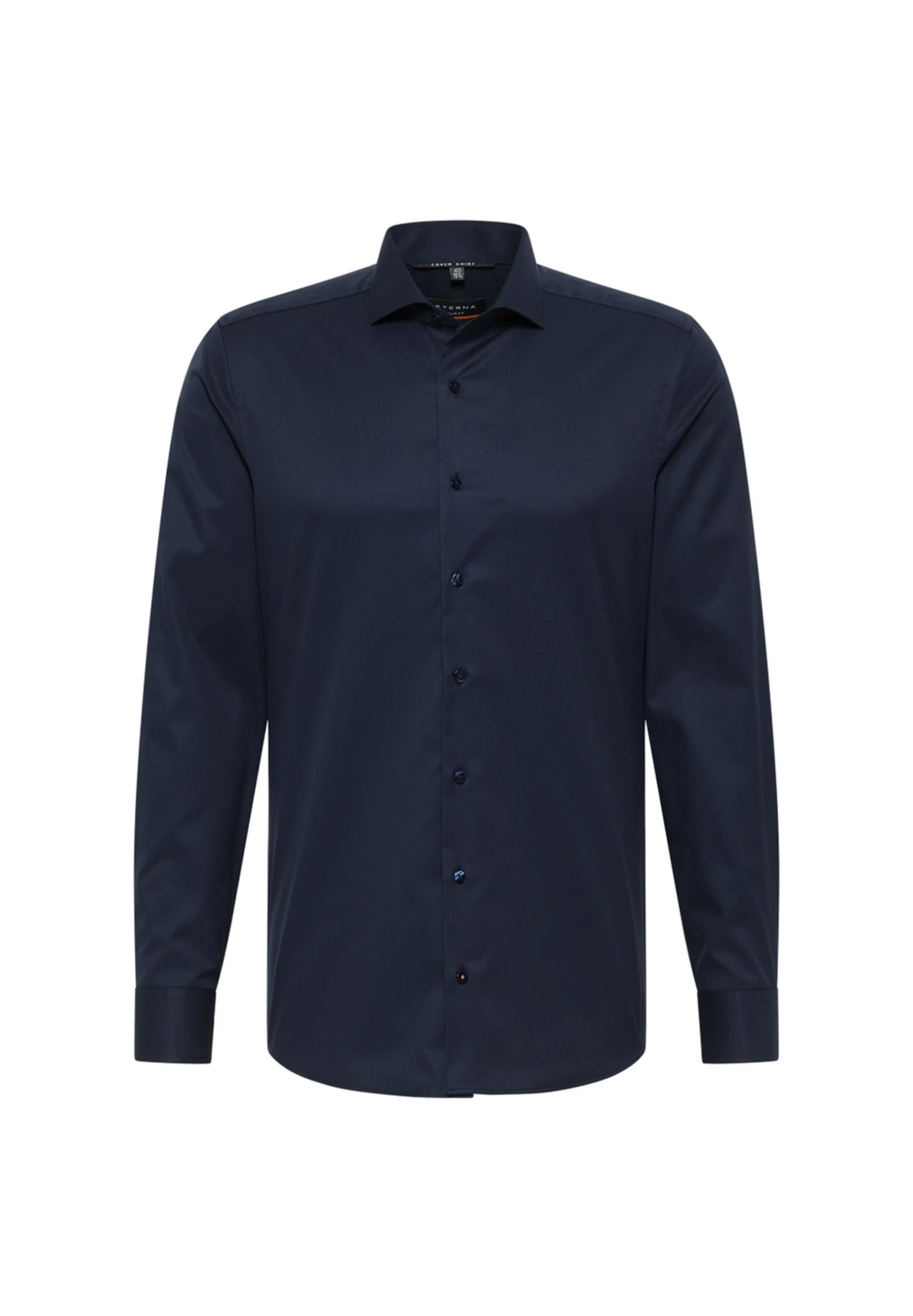 Eterna Slim Fit - Overhemd - Dark Navy 4 Eterna Slim Fit - Overhemd - Dark Navy - Afbeelding 2