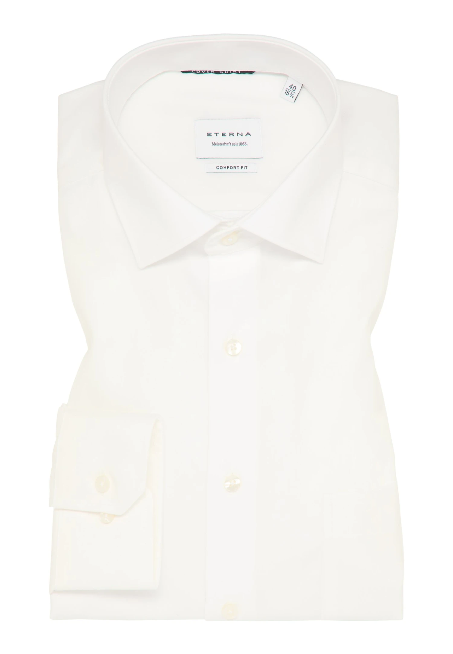 Eterna Langarm Comfort Fit - Zakelijk Overhemd - Beige 8 Eterna Langarm Comfort Fit - Zakelijk Overhemd - Beige - Afbeelding 6