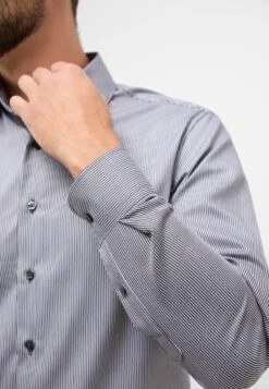 Eterna Gestreiftes Aus- Zakelijk Overhemd - Anthrazit -Eterna 0f089326d6364b70a21cbf4c0065a38e