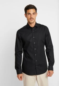 Eterna Slim Fit - Zakelijk Overhemd - Black