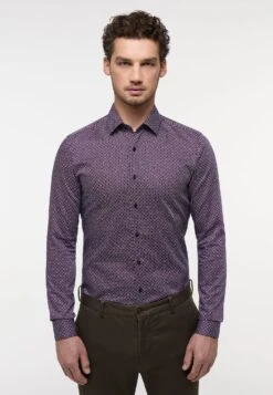 Eterna Bedrucktes Twill Super - Overhemd - Rot