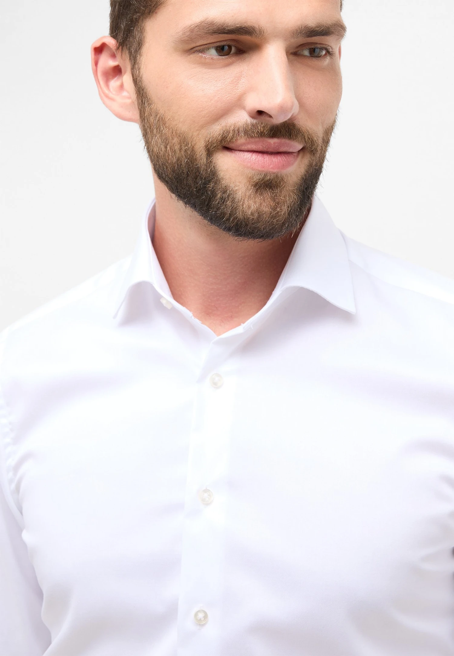 Eterna Luxury Slim Fit - Overhemd - Weiß 5 Eterna Luxury Slim Fit - Overhemd - Weiß - Afbeelding 3