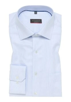 Eterna Strukturiertes Twill Modern Fit - Overhemd - Hellblau -Eterna 151701badd5a428e892d9adaece3e97c