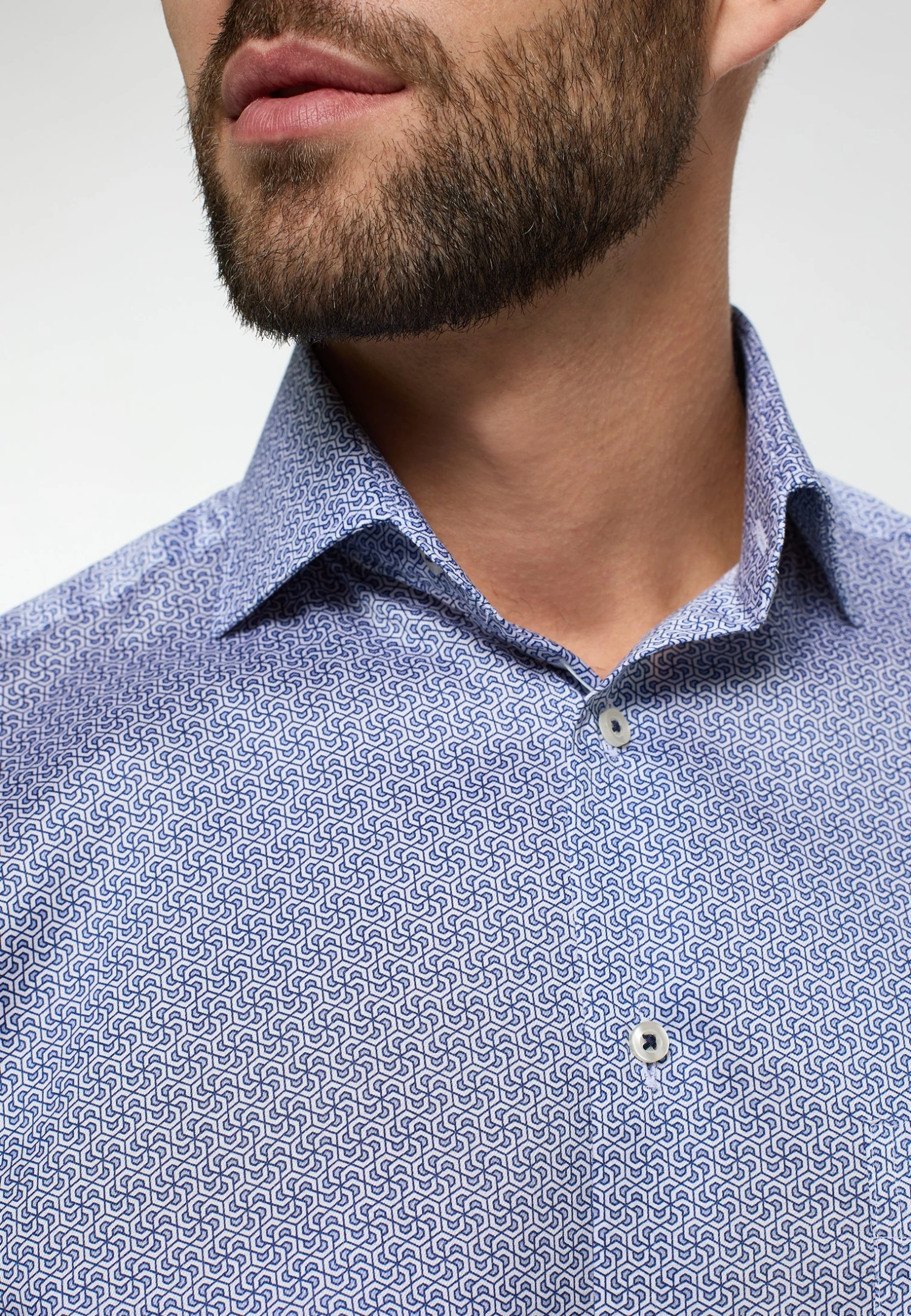 Eterna Performance Comfort Fit - Overhemd - Hellblau 5 Eterna Performance Comfort Fit - Overhemd - Hellblau - Afbeelding 3