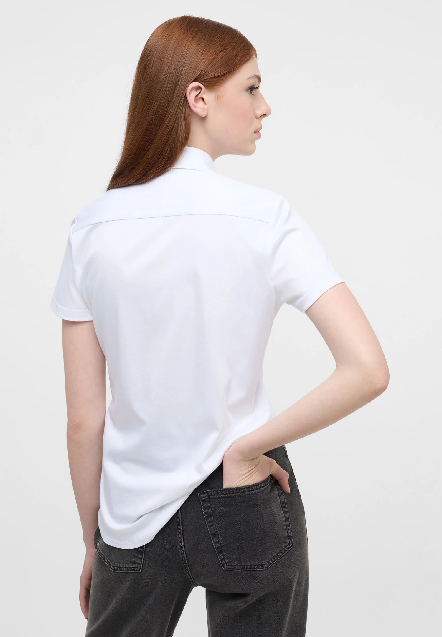 Eterna Overhemdblouse - Weiß 4 Eterna Overhemdblouse - Weiß - Afbeelding 2