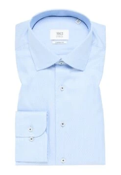 Eterna Strukturiertes Comfort Fit - Zakelijk Overhemd - Hellblau -Eterna 1769b8a40f074d6eb7abd80a1f261271