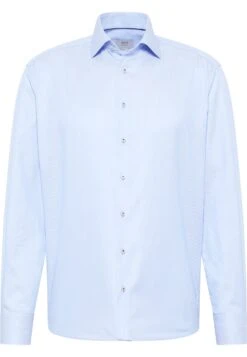 Eterna Strukturiertes Comfort Fit - Zakelijk Overhemd - Hellblau -Eterna 183590f1bd4e41619b070ea83bca0f7d