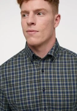 Eterna Kariertes Tailoring Modern Fit - Overhemd - Dunkelblau -Eterna 1a2c3d61e6f54752845915995d8c4f74