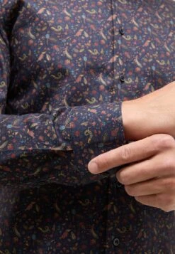 Eterna Print Fit - Overhemd - Navy 10 Eterna Print Fit - Overhemd - Navy -Eterna 1a6cce8025e9433291d0babb1d4f80f3