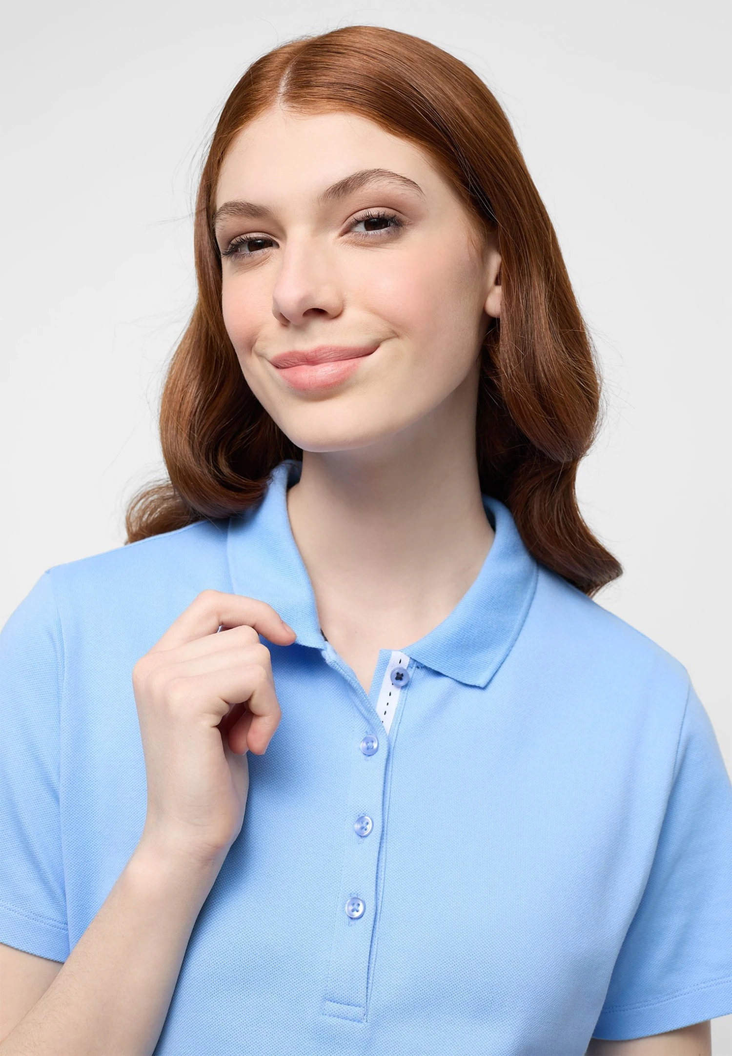 Eterna Regular Fit - Poloshirt - Hellblau 5 Eterna Regular Fit - Poloshirt - Hellblau - Afbeelding 3