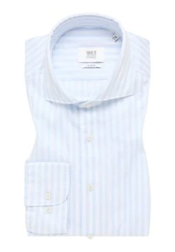 Eterna Gestreiftes Soft Tailoring- Zakelijk Overhemd - Hellblau 13 Eterna Gestreiftes Soft Tailoring- Zakelijk Overhemd - Hellblau -Eterna 1ba940c970ba428c986f4c1f1d4e9058