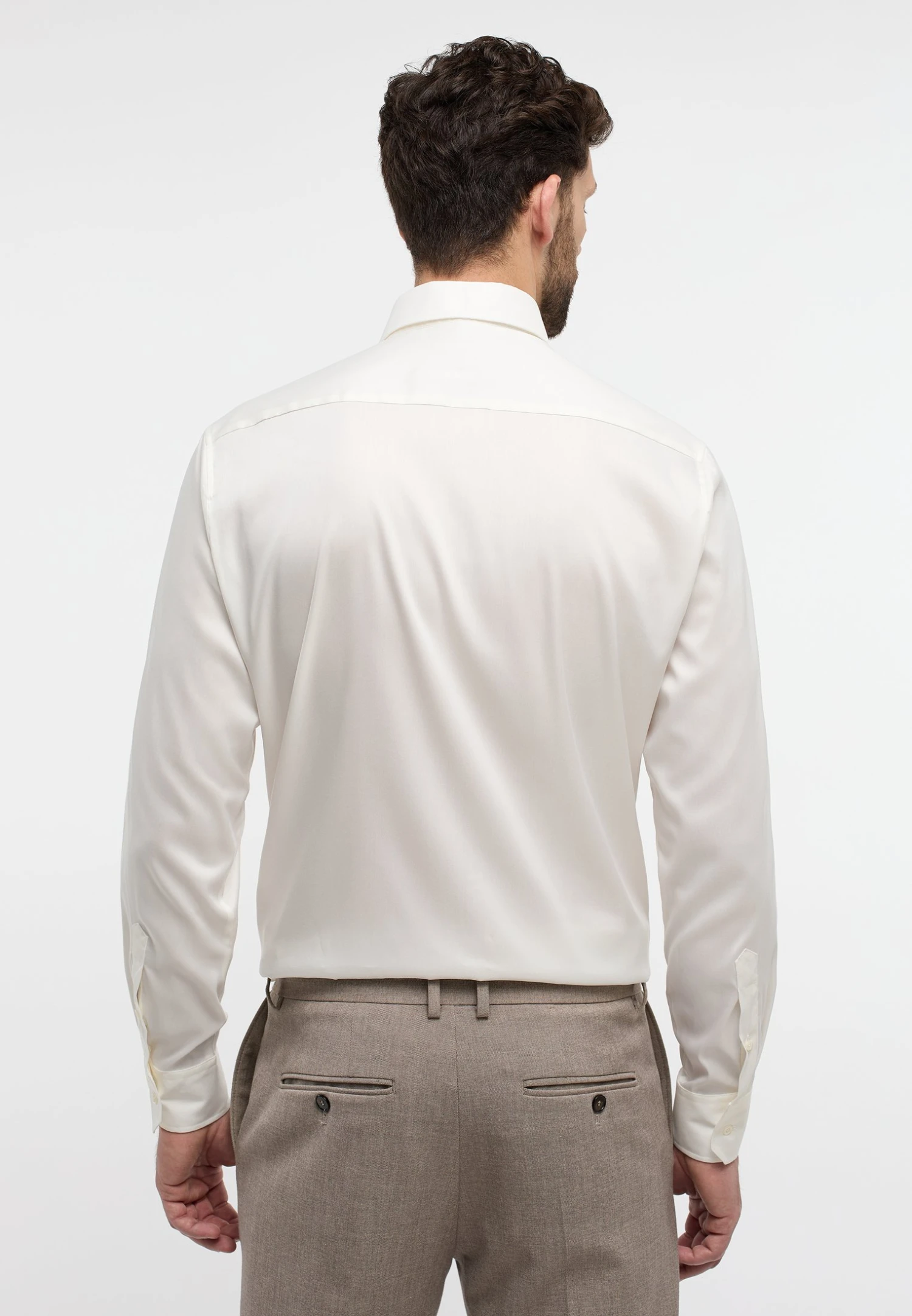 Eterna Modern Fit - Zakelijk Overhemd - Ecru 4 Eterna Modern Fit - Zakelijk Overhemd - Ecru - Afbeelding 2