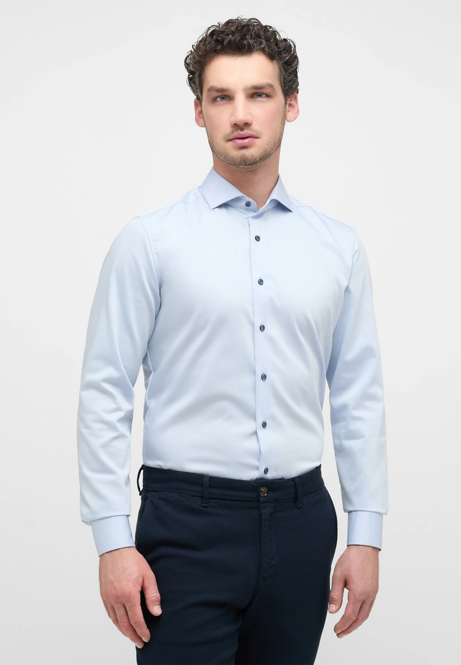 Eterna Slim Fit - Zakelijk Overhemd - Himmelblau 3 Eterna Slim Fit - Zakelijk Overhemd - Himmelblau