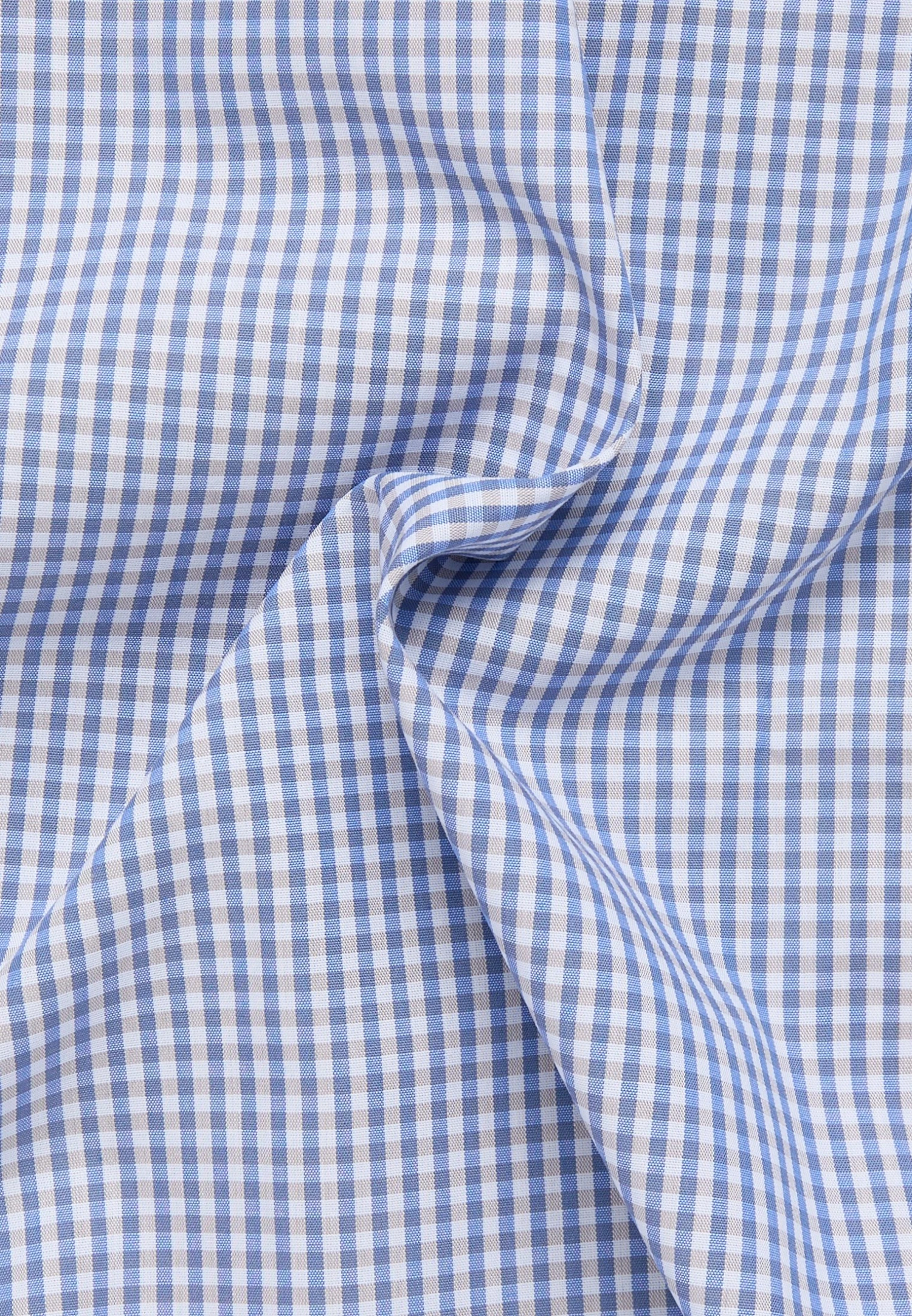 Eterna Kariertes Kurzarm Modern Fit - Overhemd - Blau 7 Eterna Kariertes Kurzarm Modern Fit - Overhemd - Blau - Afbeelding 5