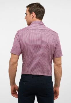 Eterna Strukturiertes Kurzarm Modern Fit - Overhemd - Rot -Eterna 1ecc0ac8f83743c0ba127d042f4b949d