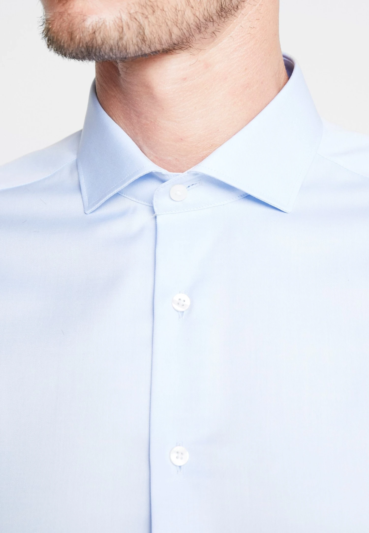 Eterna Slim Fit- Zakelijk Overhemd - Light Blue 8 Eterna Slim Fit- Zakelijk Overhemd - Light Blue - Afbeelding 6