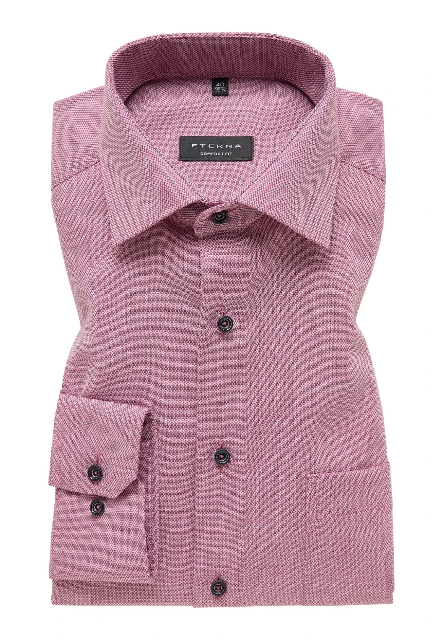 Eterna Struktur Comfort Fit - Zakelijk Overhemd - Himbeer 8 Eterna Struktur Comfort Fit - Zakelijk Overhemd - Himbeer - Afbeelding 6