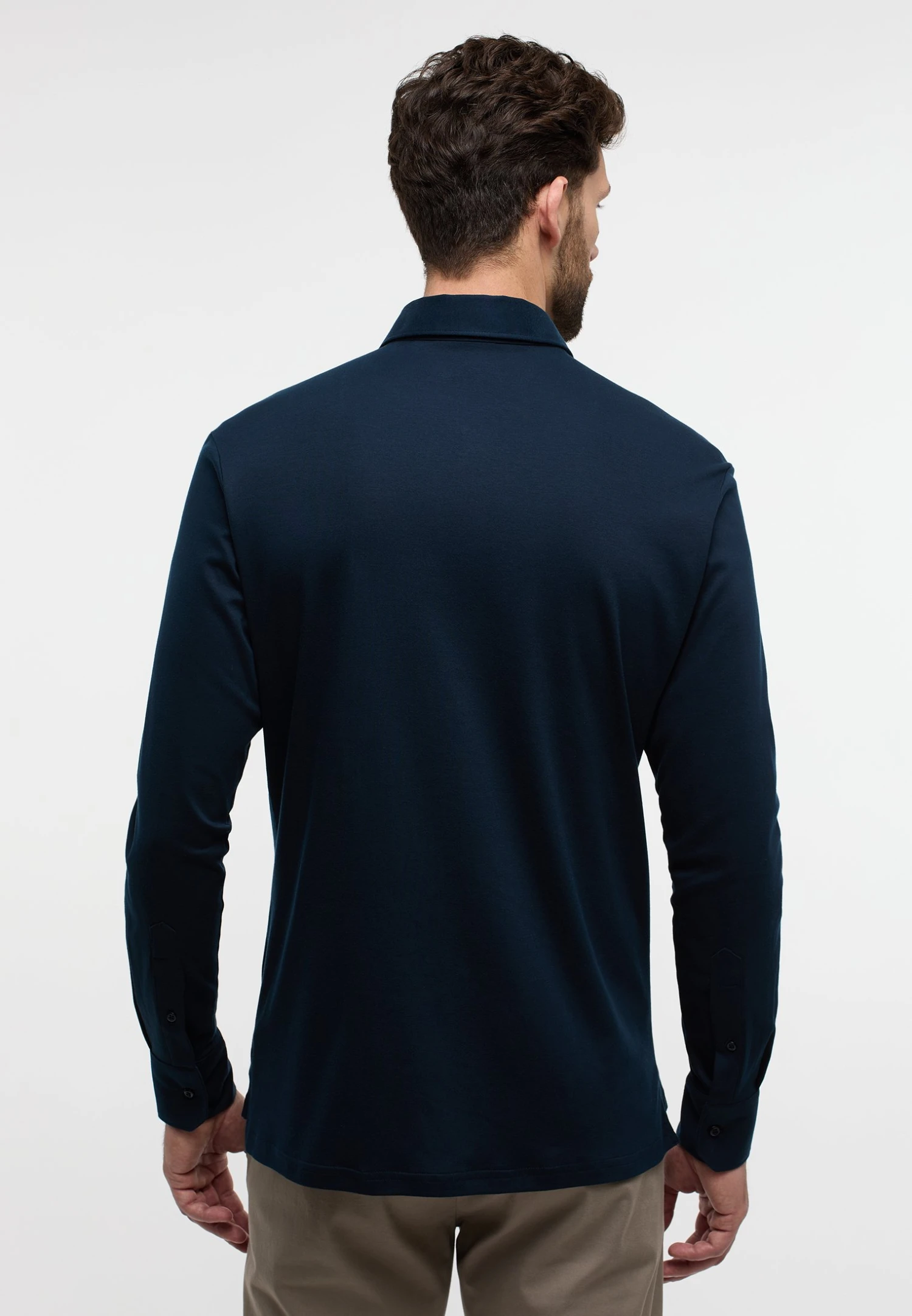 Eterna Modern Fit - Poloshirt - Dunkelblau 4 Eterna Modern Fit - Poloshirt - Dunkelblau - Afbeelding 2