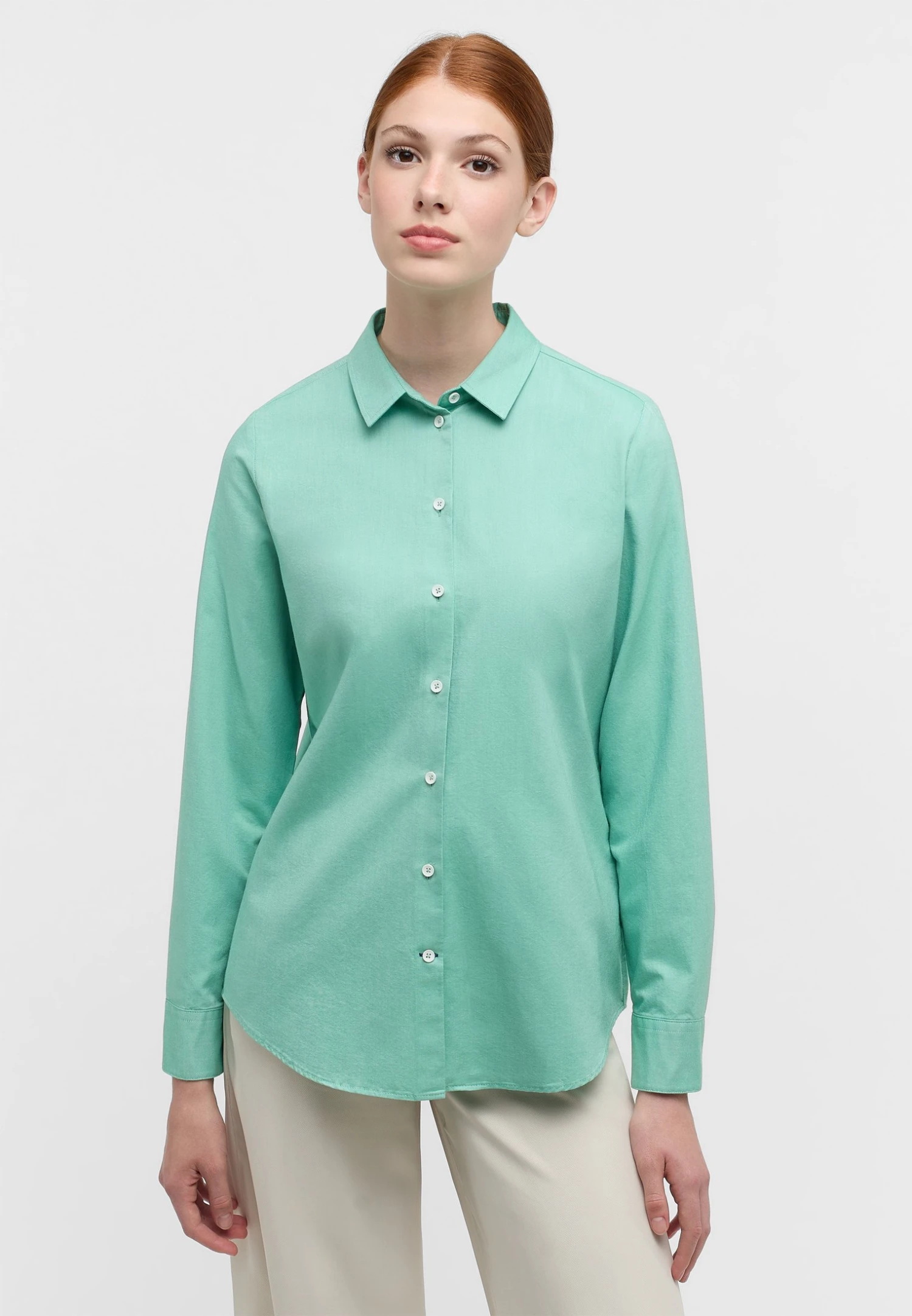 Eterna Regular Fit - Overhemdblouse - Hellgrün 3 Eterna Regular Fit - Overhemdblouse - Hellgrün