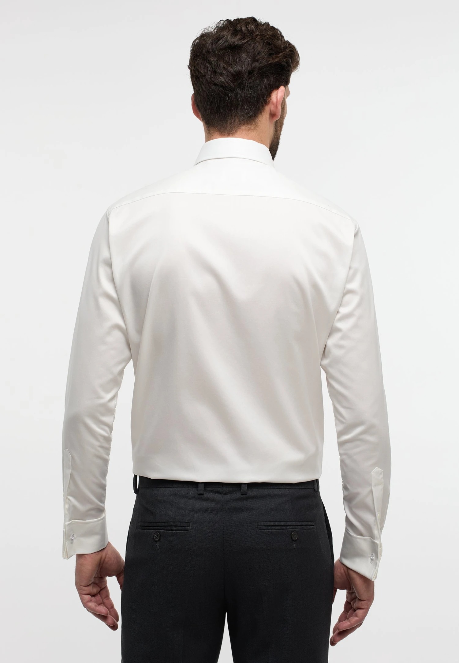 Eterna Unifarbenes GentleModern Fit - Zakelijk Overhemd - Champagner 4 Eterna Unifarbenes GentleModern Fit - Zakelijk Overhemd - Champagner - Afbeelding 2