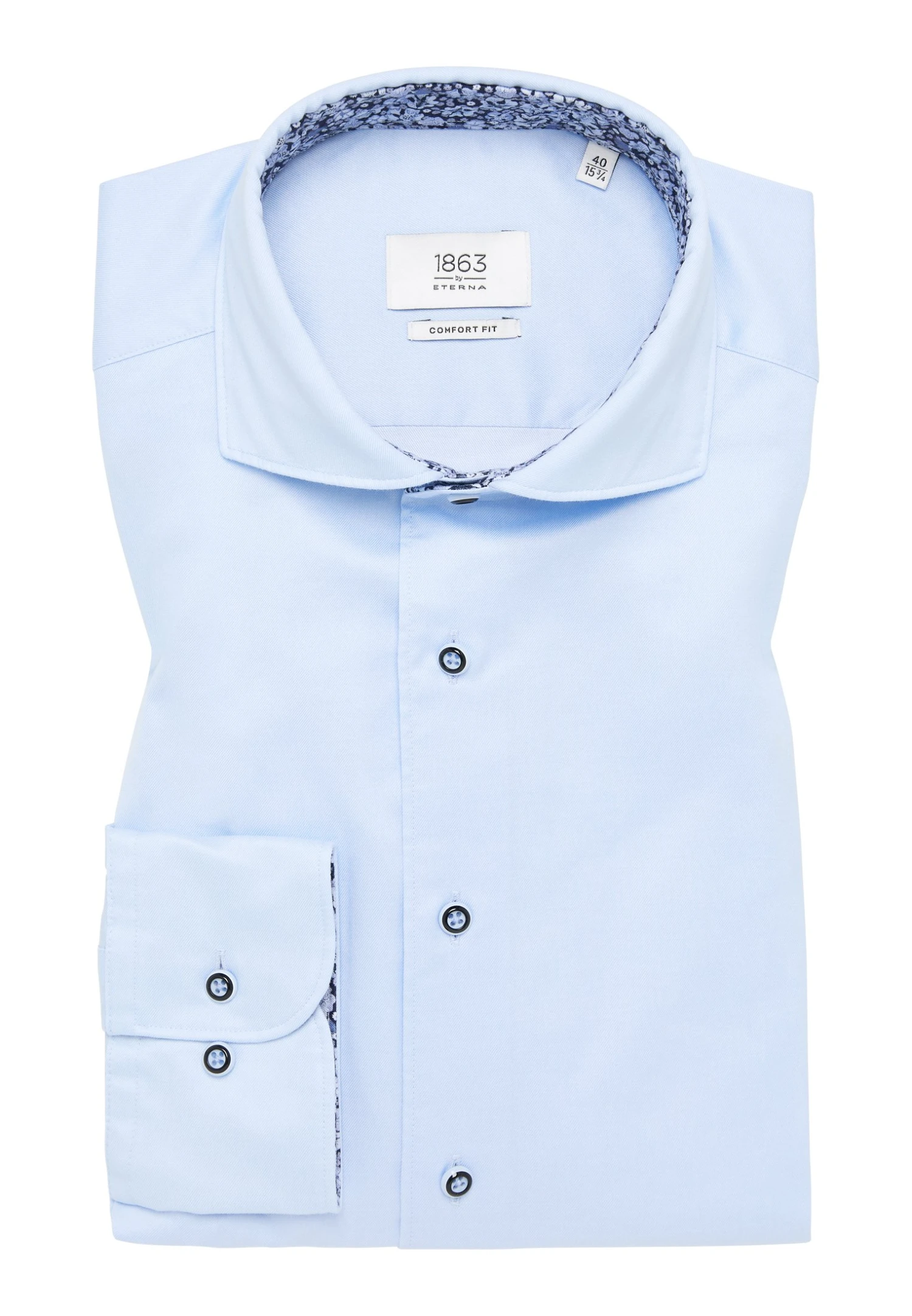 Eterna Soft Luxury Comfort Fit - Overhemd - Hellblau 8 Eterna Soft Luxury Comfort Fit - Overhemd - Hellblau - Afbeelding 6