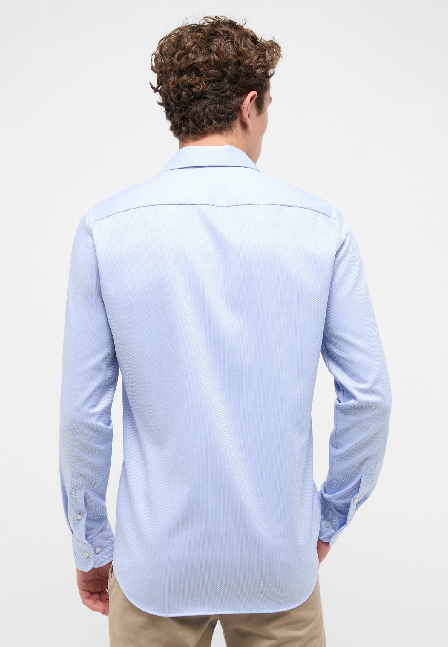 Eterna Struktur Slim Fit - Zakelijk Overhemd - Hellblau 4 Eterna Struktur Slim Fit - Zakelijk Overhemd - Hellblau - Afbeelding 2
