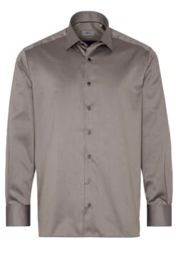 Eterna Comfort Fit - Zakelijk Overhemd - Taupe 11 Eterna Comfort Fit - Zakelijk Overhemd - Taupe -Eterna 251895d84c3f42c7a867a3b32e61232d