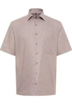 Eterna Strukturiertes Kurzarm Comfort Fit - Overhemd - Taupe 11 Eterna Strukturiertes Kurzarm Comfort Fit - Overhemd - Taupe -Eterna 254edf94e09445febbade633fb904d5e