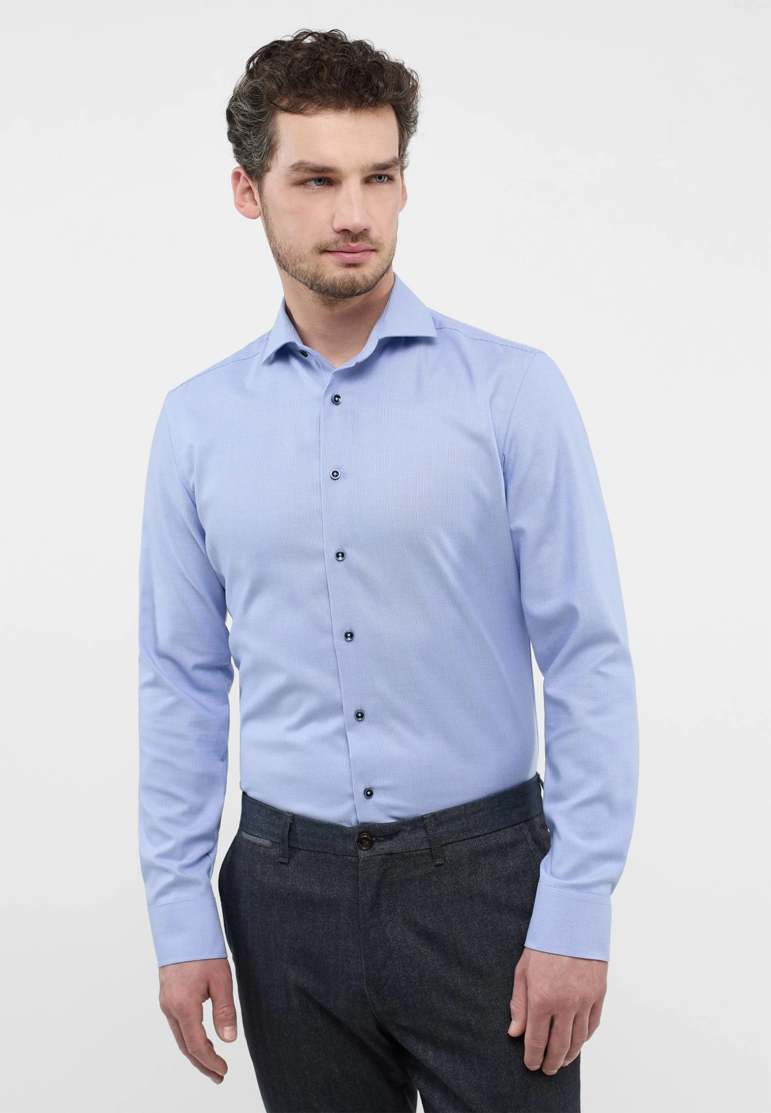 Eterna Slim Fit - Overhemd - Hellblau 3 Eterna Slim Fit - Overhemd - Hellblau