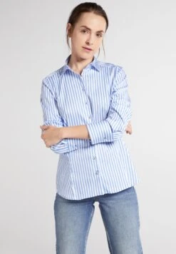 Eterna Modern Classic - Overhemdblouse - Hellblau/Weiß