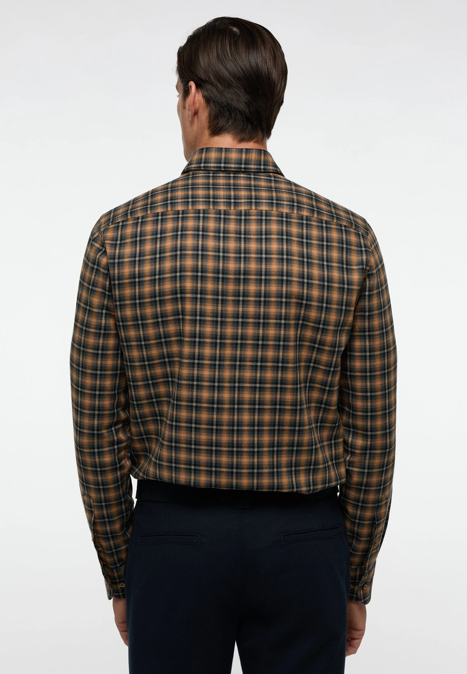 Eterna Kariertes Soft TailoringSlim Fit - Overhemd - Schwarz 4 Eterna Kariertes Soft TailoringSlim Fit - Overhemd - Schwarz - Afbeelding 2