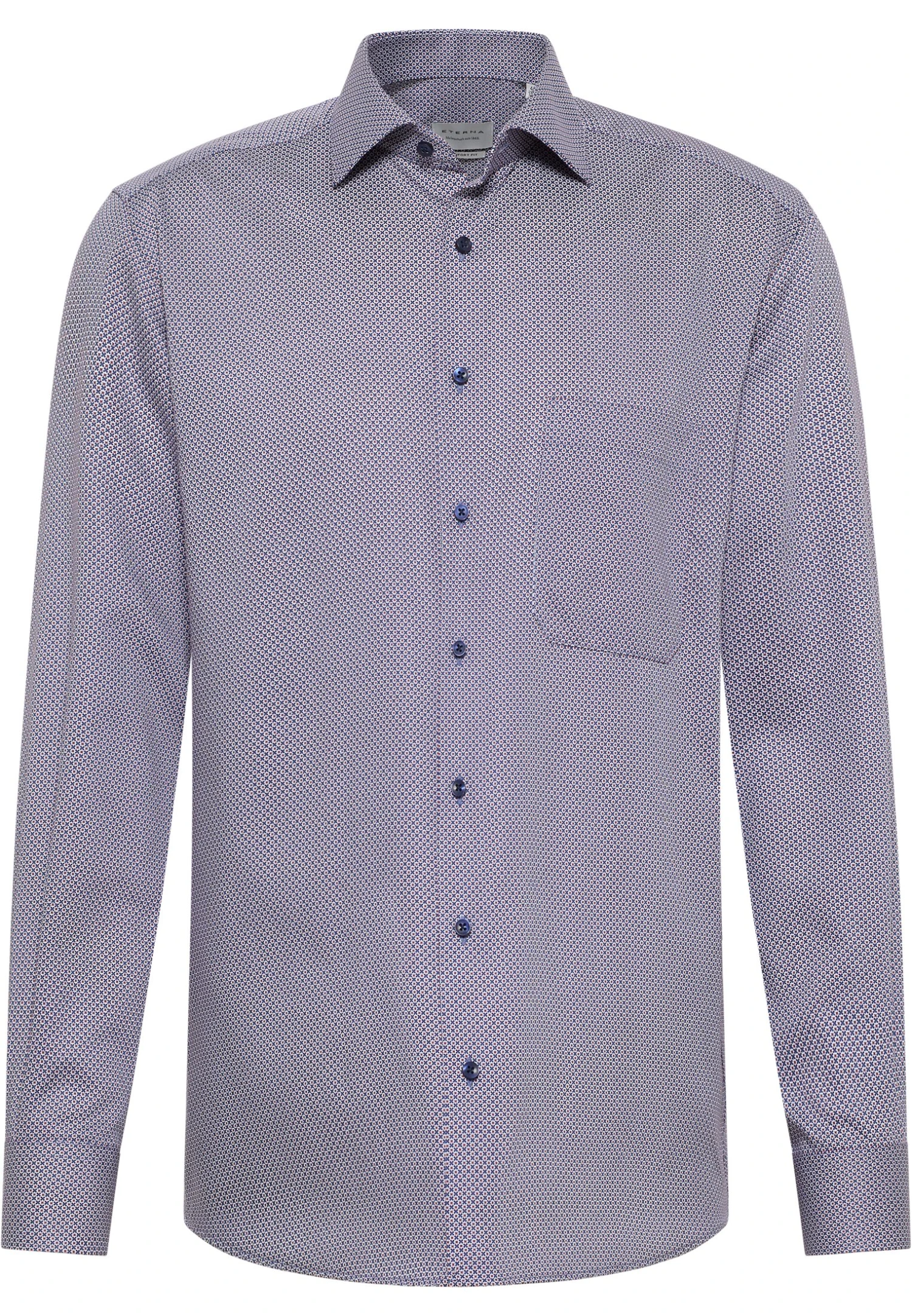 Eterna Print Comfort Fit - Overhemd - Rot 6 Eterna Print Comfort Fit - Overhemd - Rot - Afbeelding 4