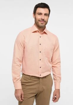Eterna Struktur Modern Fit - Overhemd - Orange