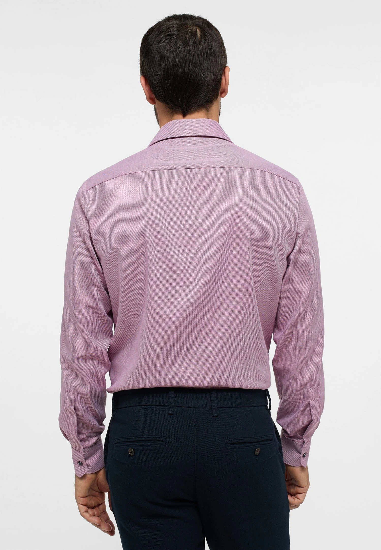 Eterna Struktur Comfort Fit - Zakelijk Overhemd - Himbeer 4 Eterna Struktur Comfort Fit - Zakelijk Overhemd - Himbeer - Afbeelding 2