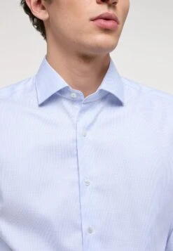 Eterna Struktur - Overhemd - Hellblau -Eterna 2a041d143a524cdf8dd24cd2fb5b5ea2