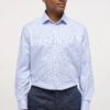Eterna Kariertes Twill Comfort Fit - Zakelijk Overhemd - Blau -Eterna 2ad50ab70ff14a6e97ec8c85d6d2ca87