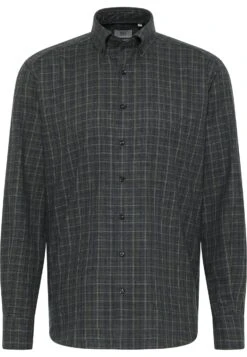 Eterna Kariertes Soft Tailoring Comfort Fit - Overhemd - Anthrazit -Eterna 2b1d27b1d2064d23b60da624d967e496