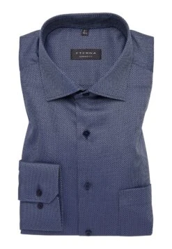 Eterna Struktur Comfort Fit - Zakelijk Overhemd - Stahlgrau -Eterna 2b499bd400d34066b91f0b9ed944700c