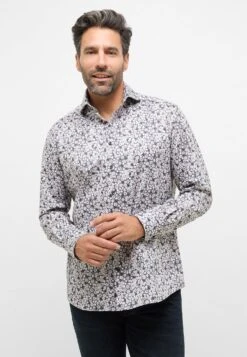 Eterna Soft Tailoring Comfort Fit - Overhemd - Grau