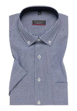 Eterna Kariertes Kurzarm Modern Fit - Overhemd - Navy 13 Eterna Kariertes Kurzarm Modern Fit - Overhemd - Navy -Eterna 2b92a3427d5042b6bcbe500d593f1575