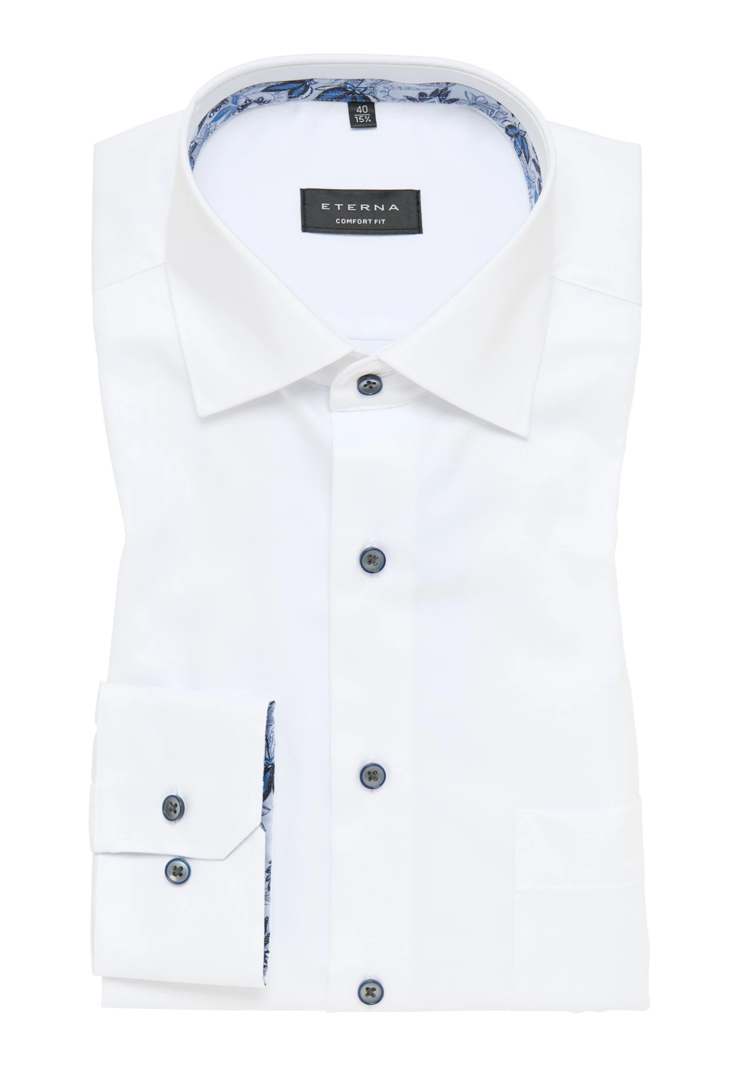 Eterna Comfort Fit - Zakelijk Overhemd - Weiß 8 Eterna Comfort Fit - Zakelijk Overhemd - Weiß - Afbeelding 6